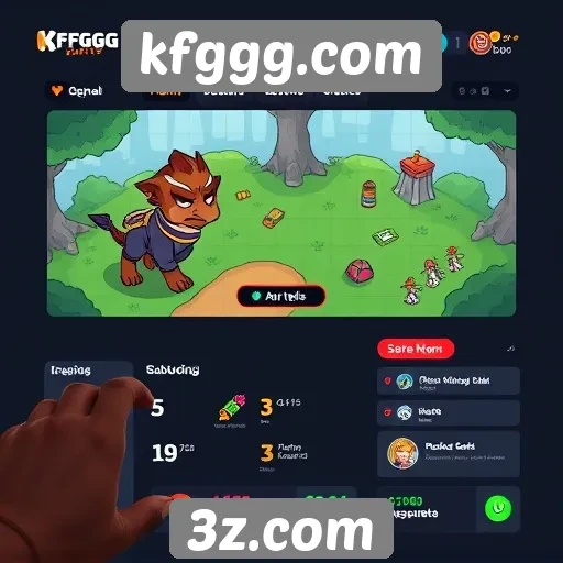 Análise da interface do usuário no kfggg.com